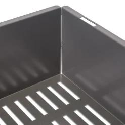 Panier de rangement en acier pour armoire et dressing Quartz - titane EMUCA