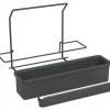 Panier de rangement modulable en acier anthracite pour rail K-Line Side KESSEBÖHMER