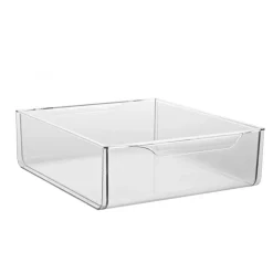 Panier de rangement transparent pour barres de support coulissantes AMBOS