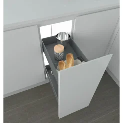 Panier extractible pain-bouteilles - meuble bas - 2 niveaux - 7105 K INOXA