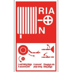 Panneau de prévention incendie - mode d'emploi R.I.A - rigide NOVAP
