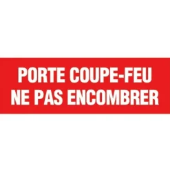Panneau de prévention rectangle rigide d'incendie NOVAP