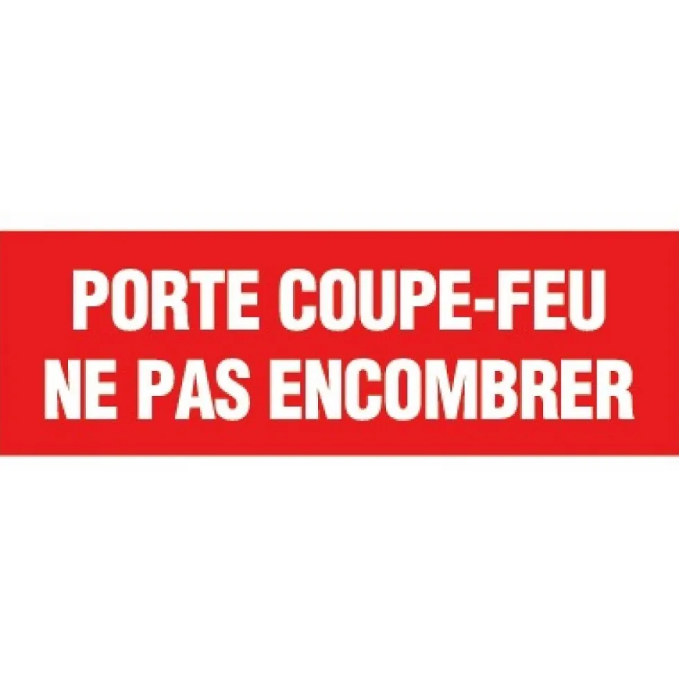 Panneau de prévention rectangle rigide d'incendie NOVAP