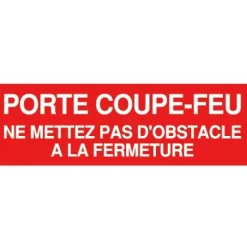 Panneau de prévention rectangle rigide d'incendie NOVAP
