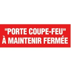 Panneau de prévention rectangle rigide d'incendie NOVAP