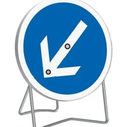 Panneau de signalisation B21 "FLÈCHE" orientable - classe T1 - Ø850mm TALIAPLAST