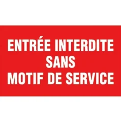 Panneau rigide d'interdiction - rouge - 330 x 200 mm NOVAP