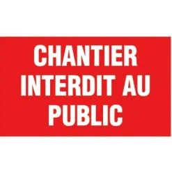 Panneau rigide d'interdiction - rouge - 330 x 200 mm NOVAP