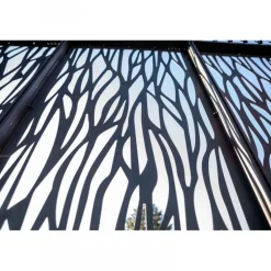 4 panneaux moucharabieh pour côté de 3 m - gris anthracite HABRITA