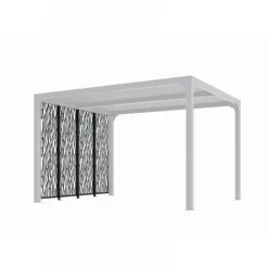 4 panneaux moucharabieh pour côté de 3 m - gris anthracite HABRITA