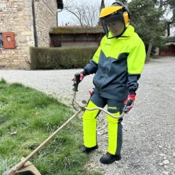 Pantalon de débroussaillage noir et jaune fluo LURE FRANCITAL