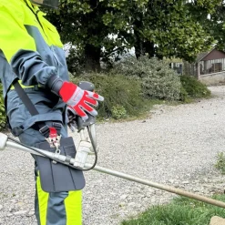 Pantalon de débroussaillage noir et jaune fluo LURE FRANCITAL