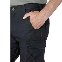 Pantalon de travail en ripstop stretch Steel Rugged Relaxed Cargo noir CARHARTT