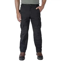 Pantalon de travail en ripstop stretch Steel Rugged Relaxed Cargo noir CARHARTT