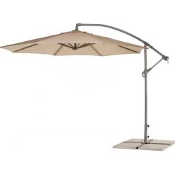 Parasol Viena diamètre 300cm beige HEVEA