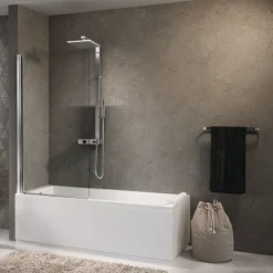 Paroi de baignoire - écran pivotant - Aurora 1 NOVELLINI