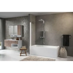 Paroi de baignoire - écran pivotant - Aurora 1 NOVELLINI