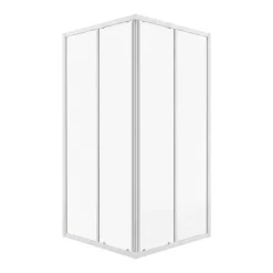 Paroi de douche coulissante - Accès d'angle - 4 panneaux - Riviera 2.0 A NOVELLINI