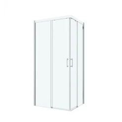 Paroi de douche - coulissante / 2x2 vantaux sans seuil 80 cm - Tyxo LEDA