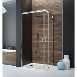 Paroi de douche - coulissante / 2x2 vantaux sans seuil 100x800cm-Tyxo LEDA