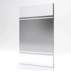 Paroi de douche fixe chromée Parma 2 - verre miroir AURLANE