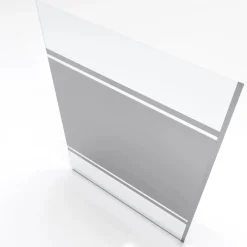 Paroi de douche fixe chromée Parma 2 - verre miroir AURLANE
