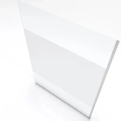 Paroi de douche fixe chromée Parma 2 - verre dépoli AURLANE