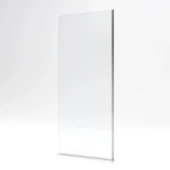 Paroi de douche fixe chromée Parma 2 - verre transparent AURLANE