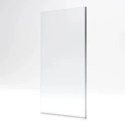 Paroi de douche fixe chromée Parma 2 - verre transparent AURLANE