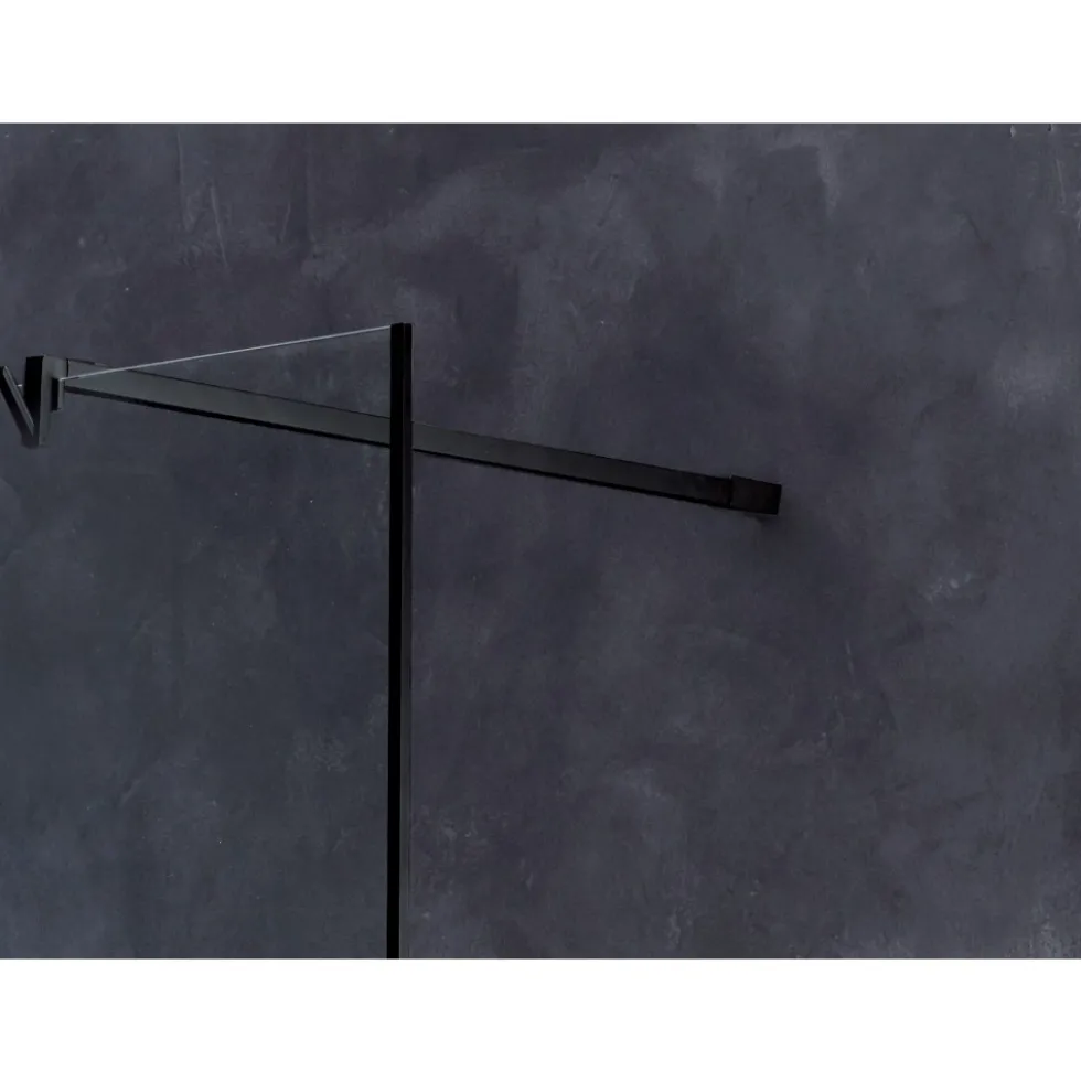 Paroi de douche à l'italienne 120 cm - noir mat - Serenity JACOB DELAFON