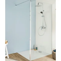 Paroi de douche à l'italienne 90 cm - chromé - Serenity JACOB DELAFON