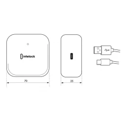 Passerelle Wi-Fi & Bluetooth Intelock - USB-C alim 5V/500mA FTH THIRARD