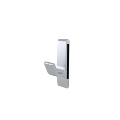 Patère magnétique 1 crochet - aluminium argent HERMETA