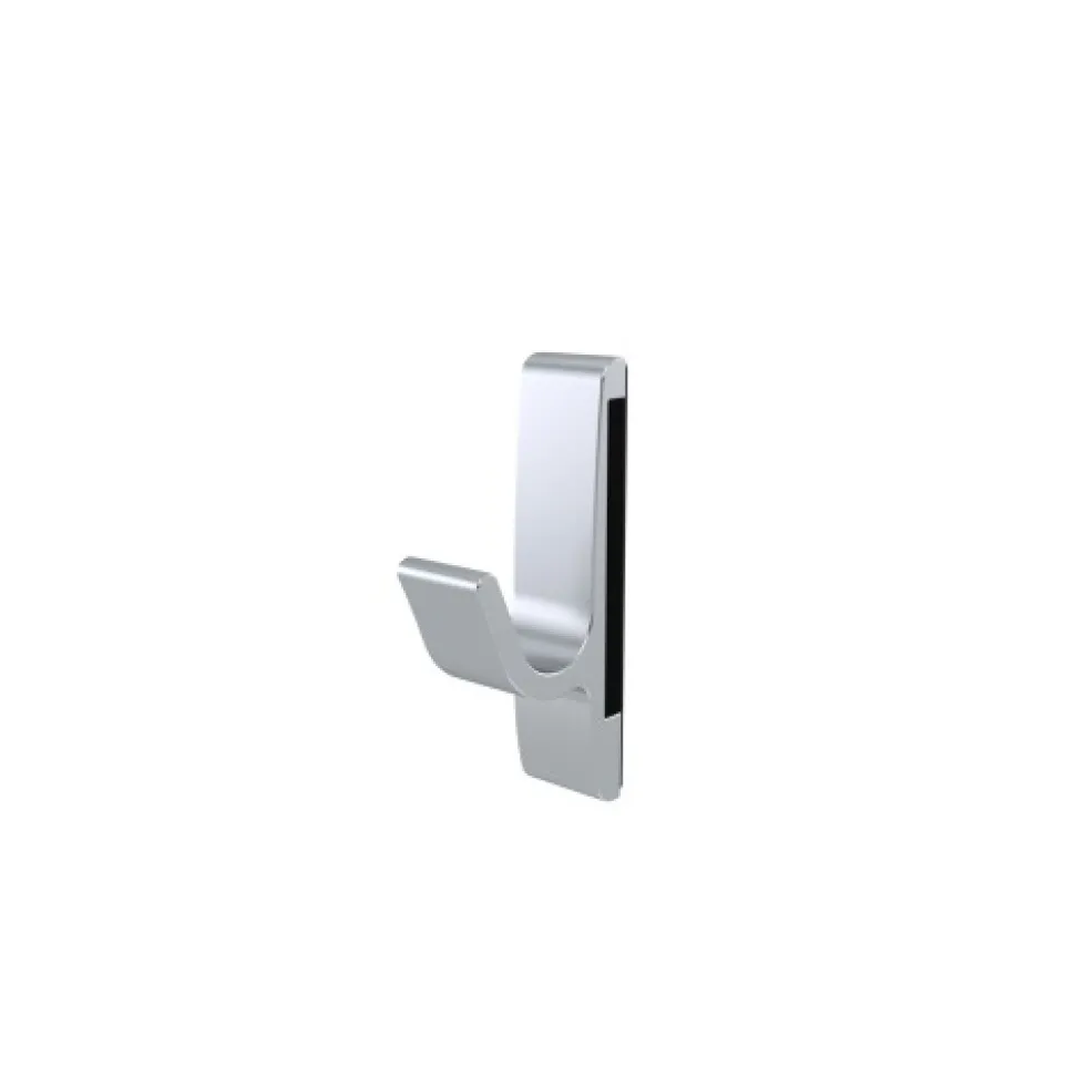 Patère magnétique 1 crochet - aluminium argent HERMETA