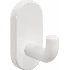 Patère simple - nylon - blanche - pour salle de bain NORMBAU