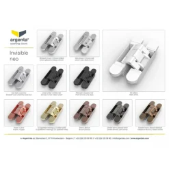 Paumelle invisible - menuiserie bois - H140mm - Blanc mat - reconditionné ARGENTA