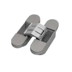 Paumelle invisible - portes lourdes - en aluminium - lot de 3 - Tyo ARGENTA