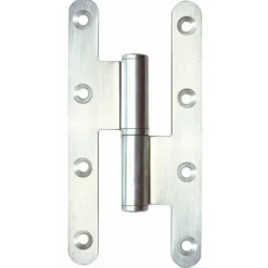 Paumelle menuiserie bois - lames bouts ronds - 140 x 70 - inox FAURE