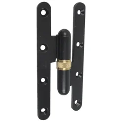 Paumelle picarde - réglable - porte d'entrée - 160x70 - epoxy noir FAURE