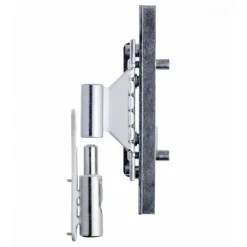 Paumelle réglable Bixacta pour porte PVC - nœud Ø 16 mm - blanc OTLAV