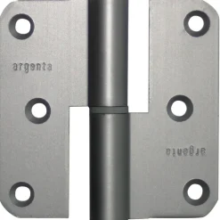 20 paumelles à lame ouverte - en aluminium noir - 80x80 mm ARGENTA