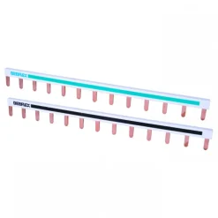 Peigne de raccordement réversible 10mm² - 225mm - bleu et noir DEBFLEX