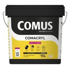 Peinture de finition velours - blanc - Comacryl Acrylic'velours COMUS