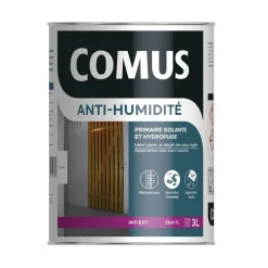 Peinture isolante et hydrofuge - anti-humidité blanc - 3 litres COMUS