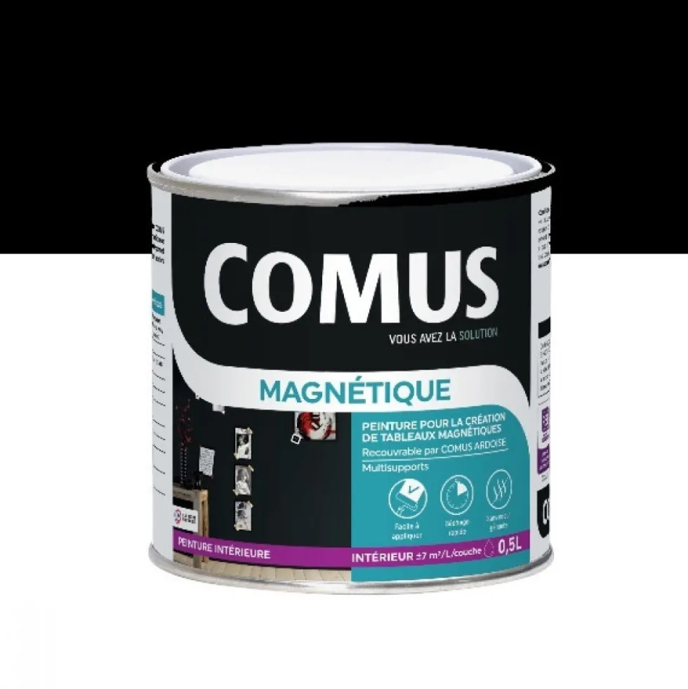 Peinture magnétique noir COMUS