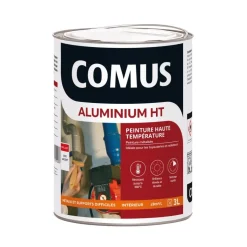 Peinture métallisée - haute température - Aluminium gris argent COMUS