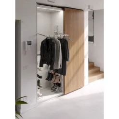 Penderie escamotable aluminium LIFT 750 - design compact - charge 15 kg AMBOS