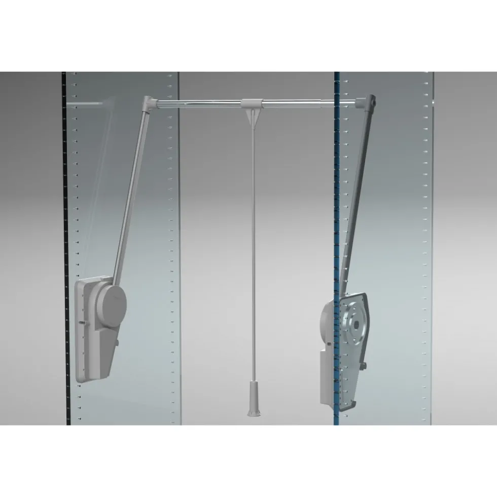 Penderie escamotable double 20 kg - SUPERLIFT - aluminium AMBOS