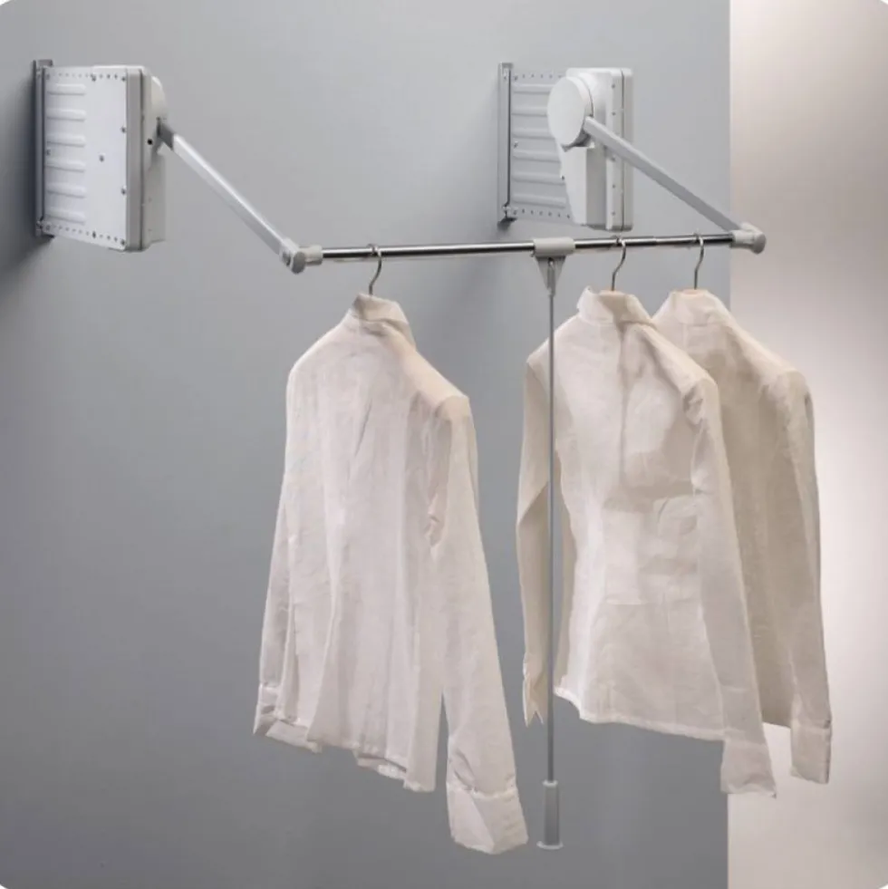 Penderie escamotable double 20 kg - SUPERLIFT - aluminium AMBOS