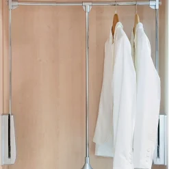 Penderie escamotable Hang chromée - charge 12 kg EMUCA